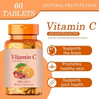 Tablet Vitamin C Label Pribadi dengan Seng, Mencerahkan dan Meningkatkan Sistem Imun, Formula Khusus untuk Dewasa