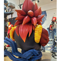 Artisanat en résine japonais, figurine de personnage d'anime Dragon Ball, buste grandeur nature de Goku et Vegeta, sculpture en fibre de verre