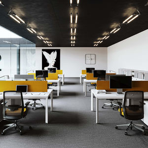 뜨거운 새로운 컨버터블 모듈러 사무실 파티션 워크 스테이션 <span class=keywords><strong>3</strong></span> 인용 현대 직원 책상 나무 칸막이 - Product Image 3