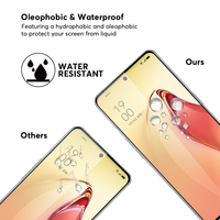 Protecteur d'écran, 3 pièces, en verre trempé pour téléphone portable OPPO Reno 8 Pro + 5G