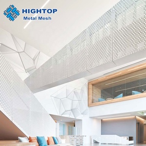 แผ่นโลหะตกแต่งแบบเจาะรู Hightop Punching Decorative Mesh สำหรับผนังม่าน, ฝ้าเพดานแบบแถบ, ฉากกั้นห้อง, ผนังอาคาร, หน้าต่าง - Product Image 3