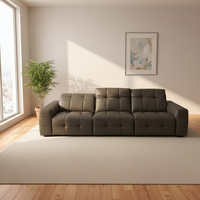 Canapé d'angle moderne trois places le plus vendu, design Chesterfield capitonné, canapé de salon en éponge véritable de haute qualité