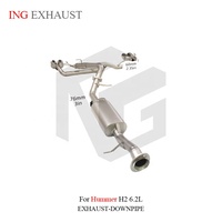 Système d'échappement personnalisé en acier inoxydable ING pour Audi A3 S3 RS3 8V Berline Sportback, système Catback haute performance à flux élevé avec quatre sorties