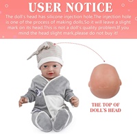 23 pouces réaliste corps entier silicone reborn bébé poupées livraison directe
