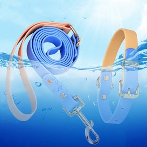 Custom Luxury Adjustable PVC <b>Dog</b> Collar <b>Leash</b> Set Waterproof with Personalized Print and Ribbons for <b>Dog</b> Walking - Product Image 5