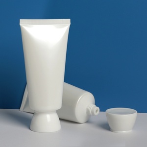 Luxury Customized Lotion Cosmetic Skincare <b>Tube</b> Round <b>Plastic</b> Squeeze Packaging - Product Image 5