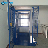 Ascenseur de fret sur mesure de marque HaoXiang, monte-charge hydraulique pour entrepôt avec rail de guidage, pour levage de mezzanines, fabriqué au Guangdong