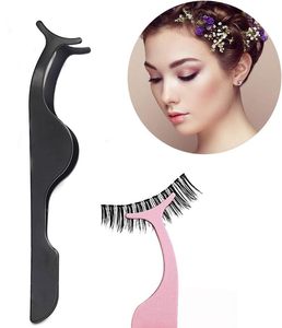 Pince à cils magnétique en plastique rose avec logo personnalisé et marque privée, applicateur de cils en vrac, emballage de pinces à cils, pinces à faux cils - Product Image 4