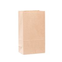 Vente en gros de sacs d'emballage en papier kraft brun recyclé personnalisés pour la restauration rapide à emporter