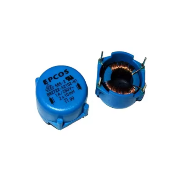 B82722-A2102-N1  B82722A2102N1  B82722A2102N001 565-2 1A/250V 2X10MH EPCOS  Common Mode Chokes / Filters 10mH 1.0A 480mohms