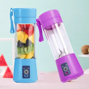 Ali sells hot and creative simple high-speed juicer rechargeable portable electric USB juicer 6 blade portable blender