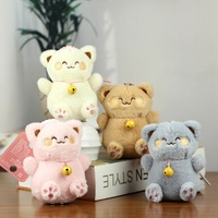Songshan Toys – Nouveau porte-clés en peluche chat mignon de 11 cm avec clochette, pendentif pour sac, jouet pour machine à attraper, cadeau idéal