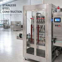 Machine de remplissage automatique de liquides visqueux de qualité industrielle, remplisseuse à piston à 6 têtes, pour boissons, eau, bouteilles en plastique