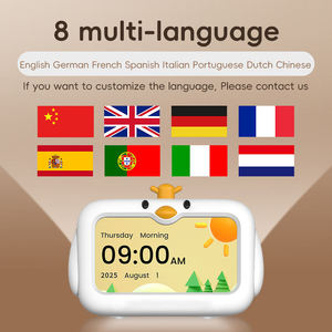 Phim Hoạt Hình Thiết Kế Trẻ Em Trẻ Mớ<span class=keywords><strong>i</strong></span> Biết Đ<span class=keywords><strong>i</strong></span> Ngủ Huấn Luyện Viên Kỹ Thuật Số Đ<span class=keywords><strong>i</strong></span>ện Tử Tiếng Ồn Trắng Âm Thanh Báo Động LED Ánh Sáng Ban Đêm Lịch 4.1 Inch Bàn - Product Image 3