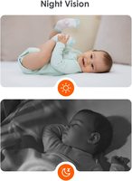 Caméra IP sans fil 3MP Moniteur pour bébé Caméra de sécurité audio bidirectionnelle à vision nocturne En stock Caméra CCTV de sécurité domestique 5G
