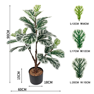 90cm pianta di Banyan verde artificiale <span class=keywords><strong>cortile</strong></span> esterno e sala ornamentale decorazioni per la casa <span class=keywords><strong>in</strong></span> <span class=keywords><strong>vaso</strong></span> <span class=keywords><strong>piante</strong></span> di simulazione con <span class=keywords><strong>vaso</strong></span> - Product Image 2