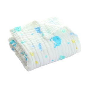 ผ้าห่มผ้าฝ้ายทารกแรกเกิดระบายอากาศนุ่มพิเศษผ้าฝ้ายออร์แกนิก 100% ผ้าห่มเด็กผ้ากอซมัสลิน 6 ชั้น - Product Image 4