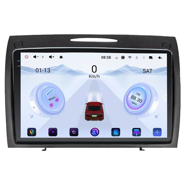 Android 2K Screen 3D Car Radio for Mercedes Benz SLK Class R171 SLK200 SLK280 SLK300 2000 - 2011 Car-play Navigation GPS