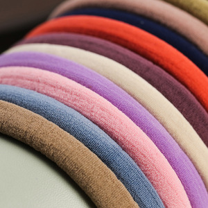 Простые негабаритные 10 см резинки для волос экспортные полиэфирные эластичные резинки для волос чистого цвета высокая эластичность для детей - Product Image 4
