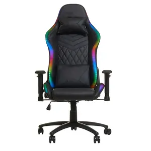 Hot Sale High Quality Massage Ergonomic Chair Black Rgb Lighting 2D 3D Oem Gaming Chair with Lights and Speaker Rgb Gaming Chair