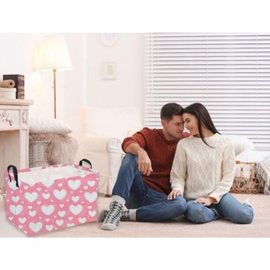 Triangle-peak <b>rectangular</b> Valentine's Day gift <b>basket</b> love storage box, customizable according to needs - Product Image 4