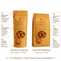 Sachets Doypack Artisanaux Français avec Fenêtre, Refermables à Fermeture Éclair, Qualité Alimentaire, pour Bonbons et Gommes, Vente au Détail