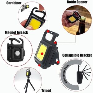 Multifunctional Portable Mini Plastic <b>LED</b> <b>Flashlight</b> USB Rechargeable Pocket Keychain Light Outdoor Waterproof Emergency Camping - Product Image 3