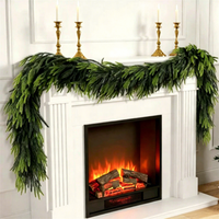Guirlande artificielle de pin de Norfolk L795 en gros, fausse verdure suspendue pour cheminée de Noël, chemin de table, mariage