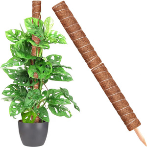 17นิ้วไม้ค้ำ COCO Coir Totem ไม้ค้ำต้นไม้เสาสำหรับพืชในร่มปีนต้นไม้ Monstera, sphagnum - Product Image 3