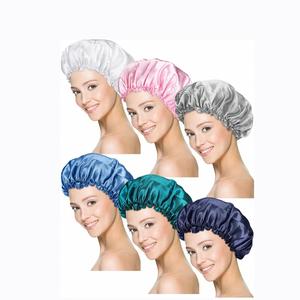 Factory Direct Luxury Plastic Custom Eva Hair <b>Caps</b> Double Waterproof Layers Shower <b>Cap</b> for Women Hair Protection - Product Image 1