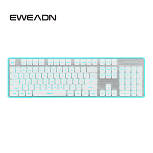 EWEADN Keyboard kabel 104-Key, Keyboard kantor & Gaming dapat disesuaikan dengan antarmuka USB Backlit LED harga grosir untuk komputer PC - Product Image 1