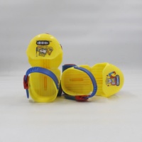 Patins à roulettes Yijiu Yijiu pour enfants, mignons et brillants, style macaron, taille réglable, coque en PP, maille en velours, ABEC-7, patins lumineux clignotants