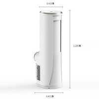 Aire Acondicionado Portátil Vertical de 18000 BTU con Frecuencia Variable, Eléctrico, para el Hogar, con Ruedas, Función de Refrigeración/Calefacción, de Plástico