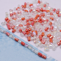 Multiples Styles Formes Octogone Disque Circulaire Baril Fraise Facettes Cristal Perles de Verre pour la Fabrication de Bijoux DIY Collier