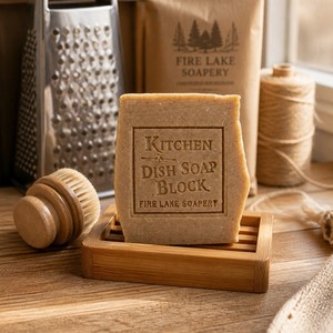 Kitchen Cold Process Eco-Friendly Dish <b>Soap</b> Block-All Natural Artisan Handcrafted Fire Lake Soapery - Product Image 3
