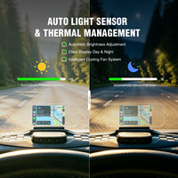 VIVIHUD Affichage tête haute universel pour voiture OBD, écran LCD 1,55 pouces, vitesse, Plug and Play, Carplay, Android Auto pour tous les véhicules