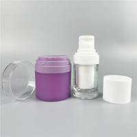 Emballage en verre de luxe, flacon cosmétique en verre sans air avec vaporisateur ou pompe, 15 ml, 30 ml, 50 ml