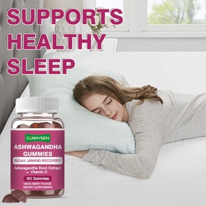 Venta al por mayor de fábrica Ashwagandha Gummies Equilibra tus emociones con vitamina <span class=keywords><strong>D</strong></span> Ashwagandha Root Extract Candy Gummies - Product Image 4