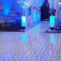 Prix de gros 3d ciel étoilé blanc étoile nuit led dance floor