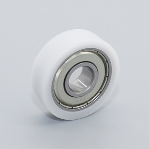 ล้อเลื่อนแบบแบน POM รับน้ำหนักได้สูง ลูกล้อพลาสติกเคลือบ PVC ทนทานต่อการสึกหรอ ลูกกลิ้งแบริ่ง ขายส่งจากโรงงาน (8*26*8 มม.) - Product Image 5