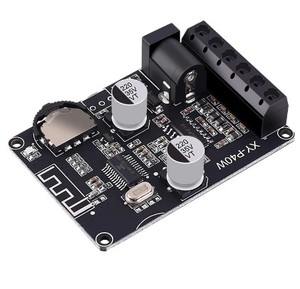Carte d'amplification audio stéréo XY-P40W 5.0 40Wx2 avec récepteur BT, alimentation CC 12/24V - Product Image 1