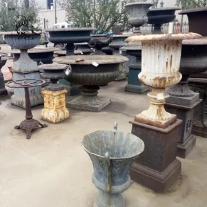 <span class=keywords><strong>Maceta</strong></span> Grande de Metal para Jardín, Decoración de Hogar de Alta Calidad BLVE, Florero de <span class=keywords><strong>Hierro</strong></span> Fundido Antiguo en Venta - Product Image 2
