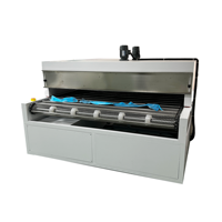 Four de traitement thermique 220V, four tunnel, machine de séchage, bande transporteuse infrarouge, placage plastique, 380V, garantie 3 ans, 0,49t