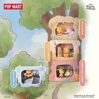 Vente en gros de figurines authentiques POPMART Treehouse Theater Series en PVC sur le thème des animaux, boîte mystère, jouets décoratifs pour collection, cadeau d'anniversaire