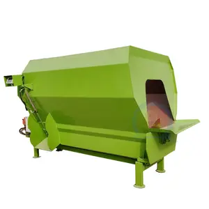 hot sale animal cattle sheep forage dry powder feed mixer machine poultry feed mixing machine horizontal feed mixer equipment