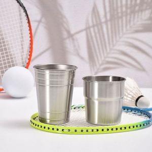 Vaso de Cerveza Portátil de Acero Inoxidable 304 de Una Sola Capa, Resistente para Exteriores, con Opción de Logotipo Personalizado, Capacidad de 300/350 ml - Product Image 4