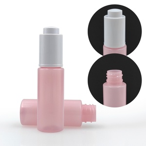 Customized Printing pink Color 60ml Pet <b>Bottle</b> with <b>Dropper</b> Serum <b>Bottle</b> Pet with <b>Dropper</b> Lid - Product Image 2