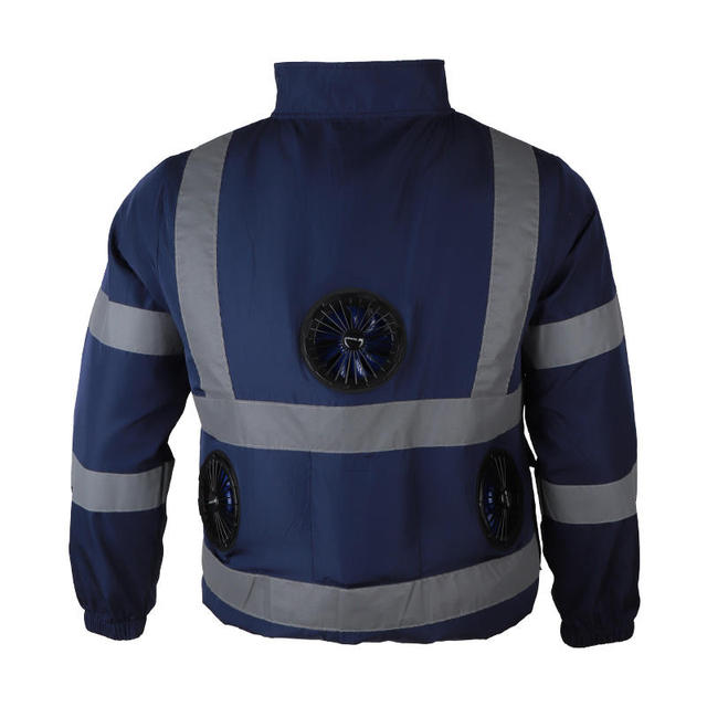 In-stock Men 5V USB Powered Cooling Fan Jacket for Summer High Temp Outdoor Work Fan Cooling Cloth