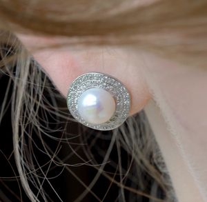 Unique Vintage Teardrop gros pur <span class=keywords><strong>arbre</strong></span> authentique <span class=keywords><strong>fleur</strong></span> haute Non perle cluster boucles d'oreilles - Product Image 6