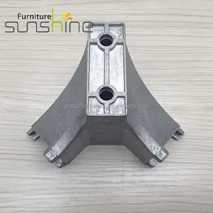 Sunshine Office Connector Furniture Accessories 3 Way Desk Frame Office Table Frame Connector Pipe Fitting